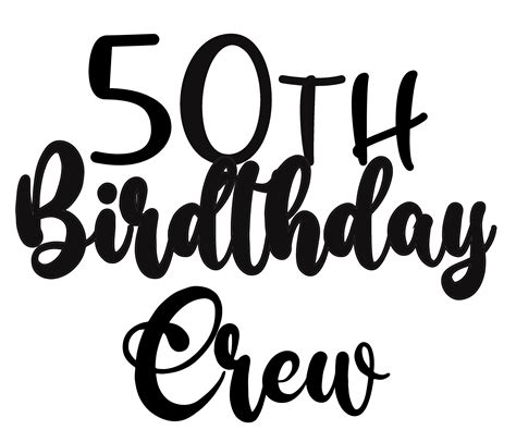 50th Birthday Svg 50th Birthday Birthday Svg 50th Birthday Etsy
