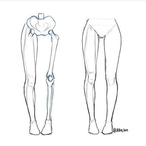 Little Leg References 👖 From Hibatan Support The Artist 👩‍🎨👈