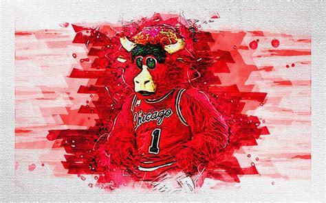 Benny The Bull Mascot Chicago Bulls Basketball Nba Usa National