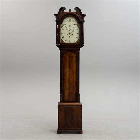 A First Half Of The 19th Century Mahogany Long Case Clock Bukowskis