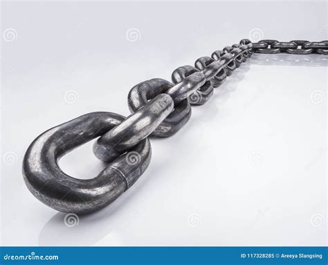 Metal Alloy Steel Chains For Industrial Use Stock Image Image Of