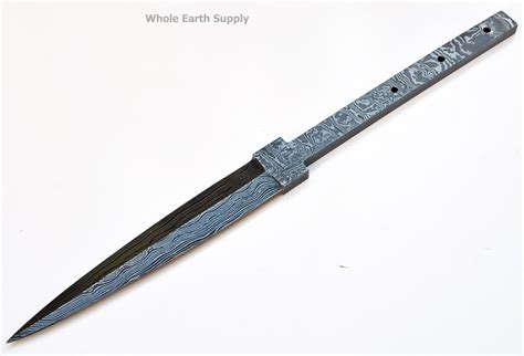 Knife Blank Damascus High Carbon Steel