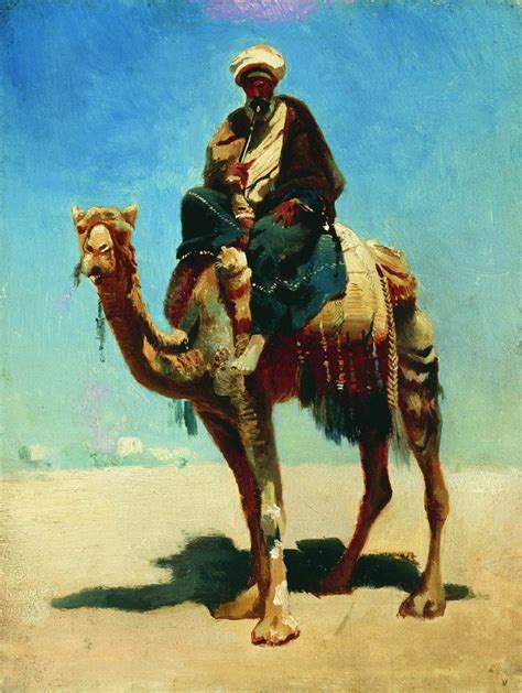 Arab Riding A Camel Painting Vasily Vasilevich Vereshchagin Oil Paintings