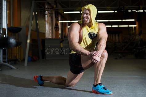 Portrait Of A Physically Fit Young Man Resting In Health Modern Club