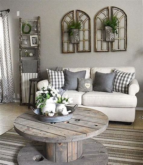 farmhouse living room furniture design decoration ideas