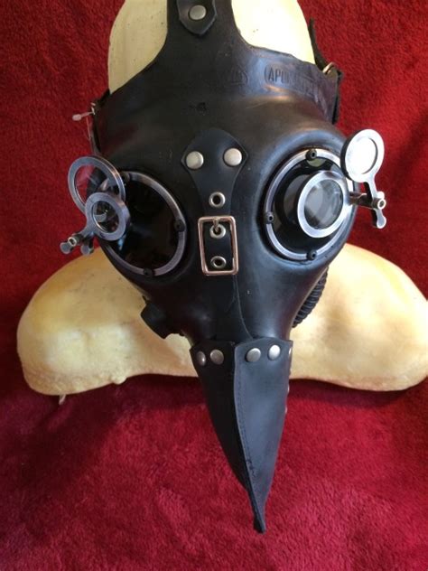 Steampunk Plague Doctor Gas Mask With Adjustable