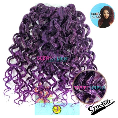 rastafri fiji crochet braid color t1b f purple