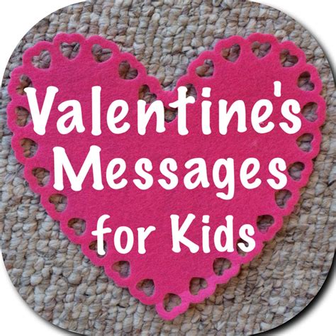 If you are on the fence, just know that all you need are a few solid recommendations to get. Valentine's Messages for Kids | Valentine messages ...