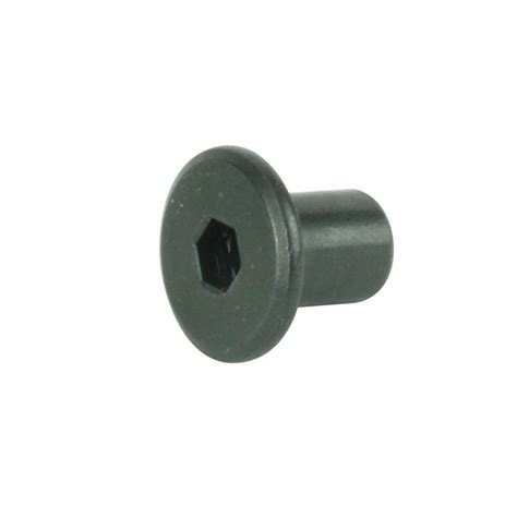 Crown Bolt 14 In X 12 Mm Black Connecting Cap Nut 4 Pack 50328 The Home Depot