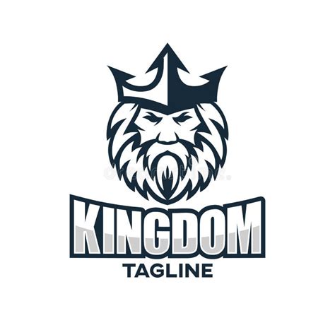 Modern King And Kingdom Logo Design Stock Vector Illustration Of