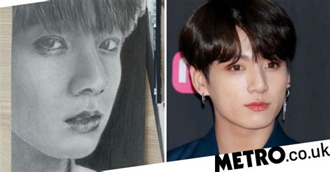 Jungkook Father Draws Amazing Picture Of Bts Golden Maknae Metro News