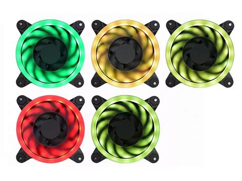 Kit Fan Cooler K Mex Mm Led Rgb Rainbow Ring Af X C Fans