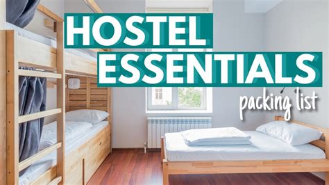 15 things you need in hostels hostel travel packing tips youtube