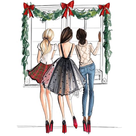 Holly Nichols Hnillustration Твиттер Fashion Sketches Bff