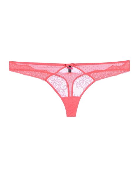 Passionata Lace G String In Coral Pink Lyst