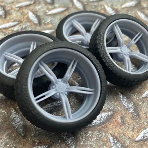 125 Scale Model Car Wheels And Tires Etsy