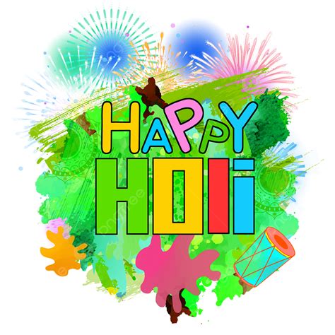 Happy Holi Png Picture Green Happy Holi Border Holi Fireworks Happy