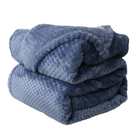 soft warm microfiber plush flannel blanket luxurious fuzzy fleece blanket for bed smoked