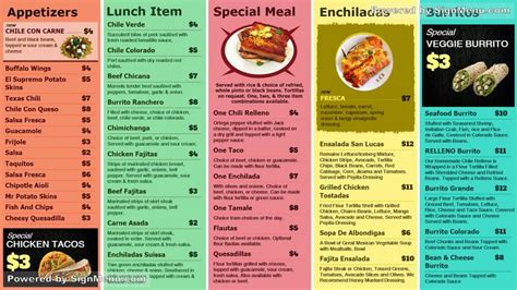 It's an essential piece of driving and boosting sales to your food business. Signmenu : digital signage template for a Mexican-Food menu