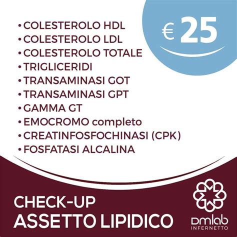 Check Up Assetto Lipidico Dmlab Infernetto