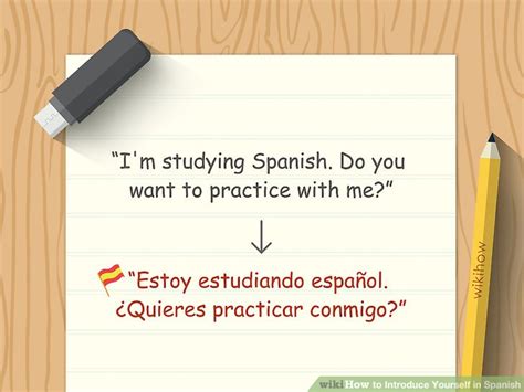 Learn about our new blogger through his introduction and practice yourself. How to Introduce Yourself in Spanish: 11 Steps (with Pictures)