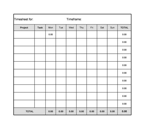 Time Card Templates Free Download Printable Templates Lab