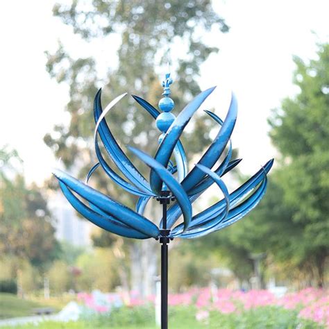 Tulip Wind Spinners 3d Kinetic Garden Wind Spinners Outdoor Metal