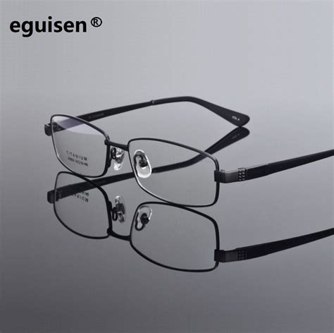 width 140 pure titanium men eyeglasses frames myopia optial prescription full rim spectacle