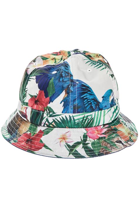 Lrg The Hawaiian Safari Bucket Hat In Floral For Men Off