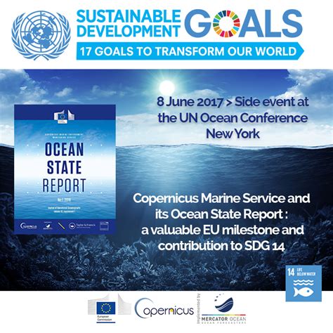 Copernicus Marine Service Side Event At The Un Ocean Conference On June