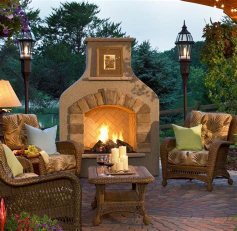 Outdoor Stone Fireplace Makes Your Garden A Cozy Place Fireplace