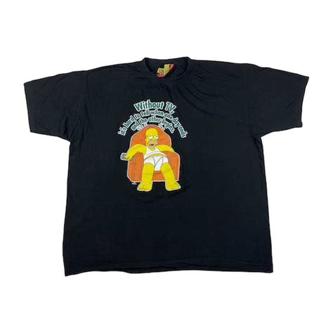 Vintage 2006 Vintage The Simpsons T Shirt Without Tv Its Hard Vtg Grailed