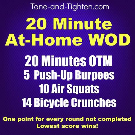 Weekly Workout Plan At Home Crossfit Inspired Workouts Weekly