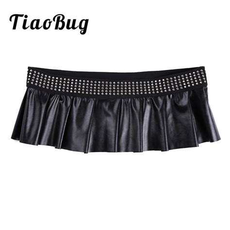 Buy Tiaobug Sexy Women Pleated Mini Skirt