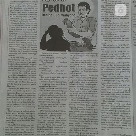 Demikian tadi pembahasan kita mengenai cerita cekak bahasa jawa, bagaimana ceritanya? Contoh Cerkak Bahasa Jawa Singkat Tema Pendidikan ...