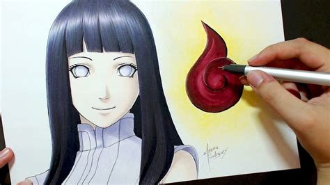 Speed Drawing Hyuga Hinata The Last Naruto The Movie Youtube