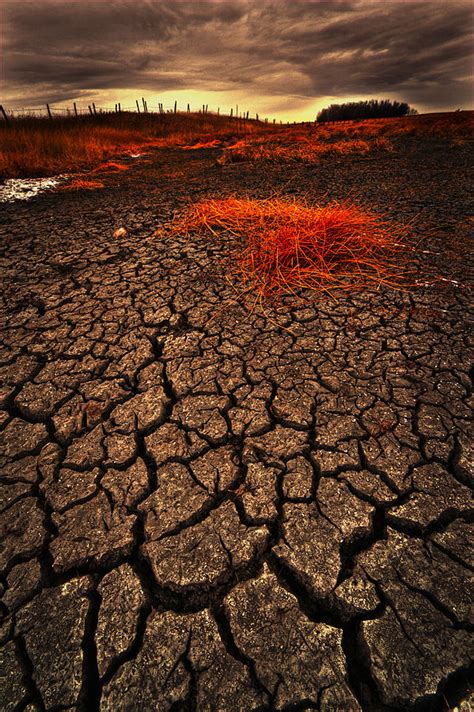 Cracked Parched Earth And Stormy Skies Photograph By Dan Jurak