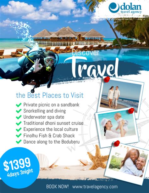 Travel Agency Flyer Ads Poster Template Postermywall