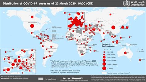 The disease has spread to every continent and case numbers continue to rise. COVID-19 World Map: 332,930 Confirmed Cases; 186 Countries ...