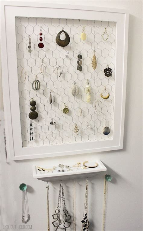 20 Diy Wall Jewelry Organizers Gorgeous Ways To Display Your Jewelry
