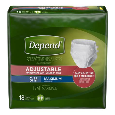 Depend Adjustable Incontinence Underwear Maximum Absorbency Sm