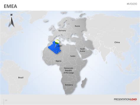Powerpoint Map Emea Region Presentationload