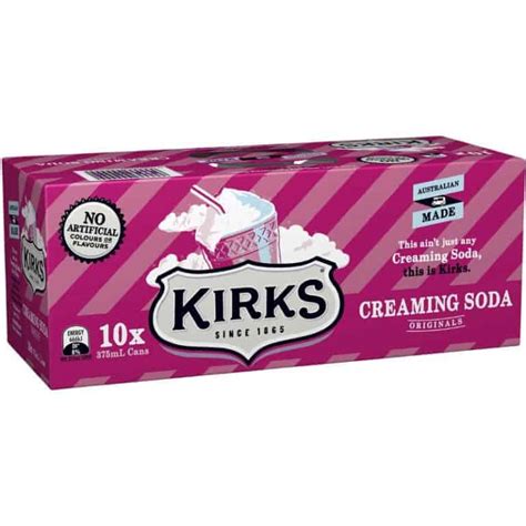 Buy Kirks Creaming Soda Cans X Ml Pack Online Worldwide Delivery