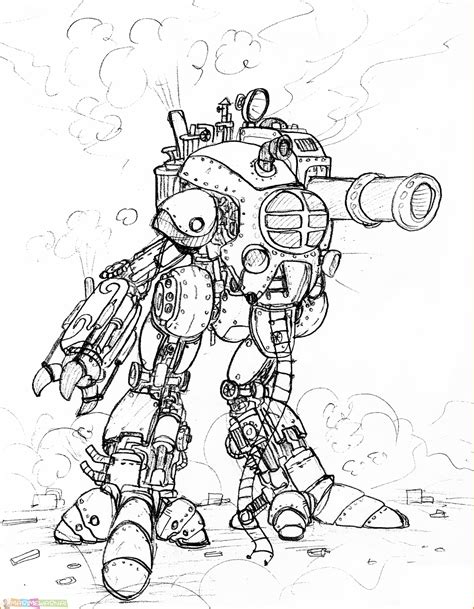 √25+ Gambar Mewarnai Robot Terlengkap 2020 - Marimewarnai.com