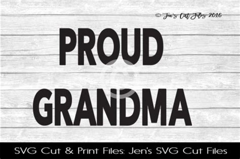 Free Proud Grandma Svg Cut File Crafter File