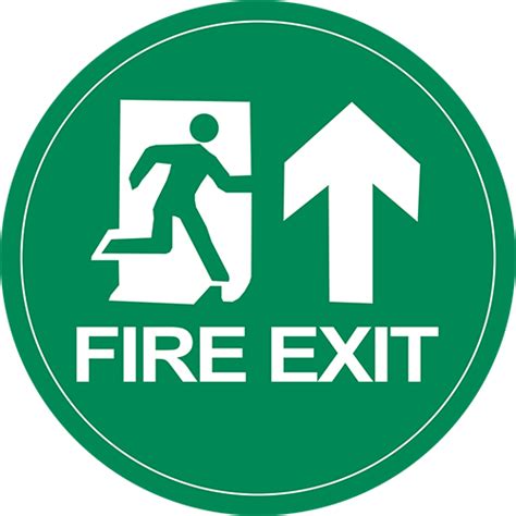 Fire Exit Floor Sign Industrial Floor Tape