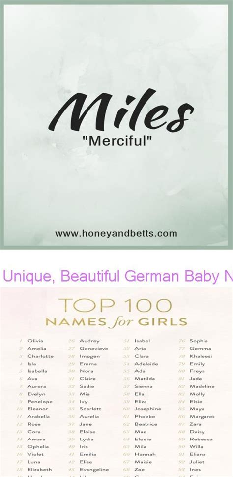 Unique Beautiful German Baby Names For Boys And Girls The Top 100 Baby