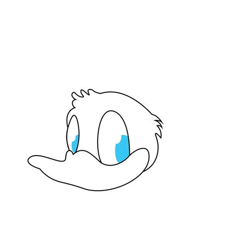 How To Draw Donald Duck Face Step By Step