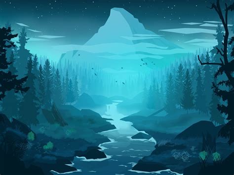 Vector Forest Wallpapers Wallpaper Cave