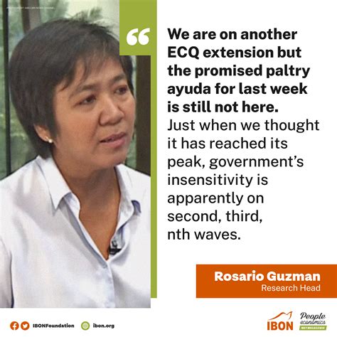 Maybe you would like to learn more about one of these? IBON Research Head on the lack of aid amid ECQ extension ...